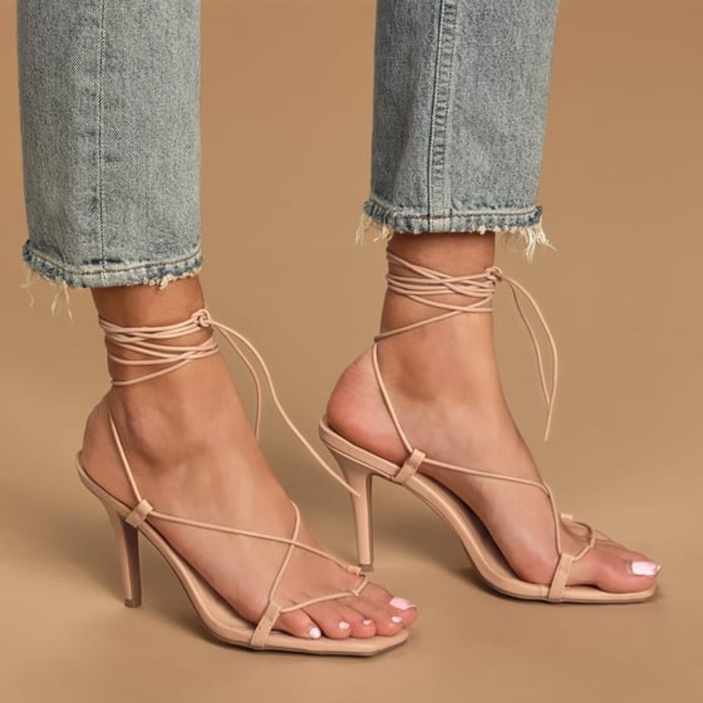 Lulus strappy heels